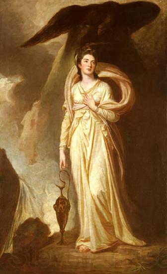 George Romney Elizabeth Harriet Warren (Viscountess Bulkeley) as Hebe Norge oil painting art